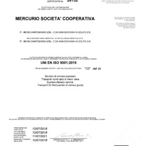 Certificazione ISO 9001-2015